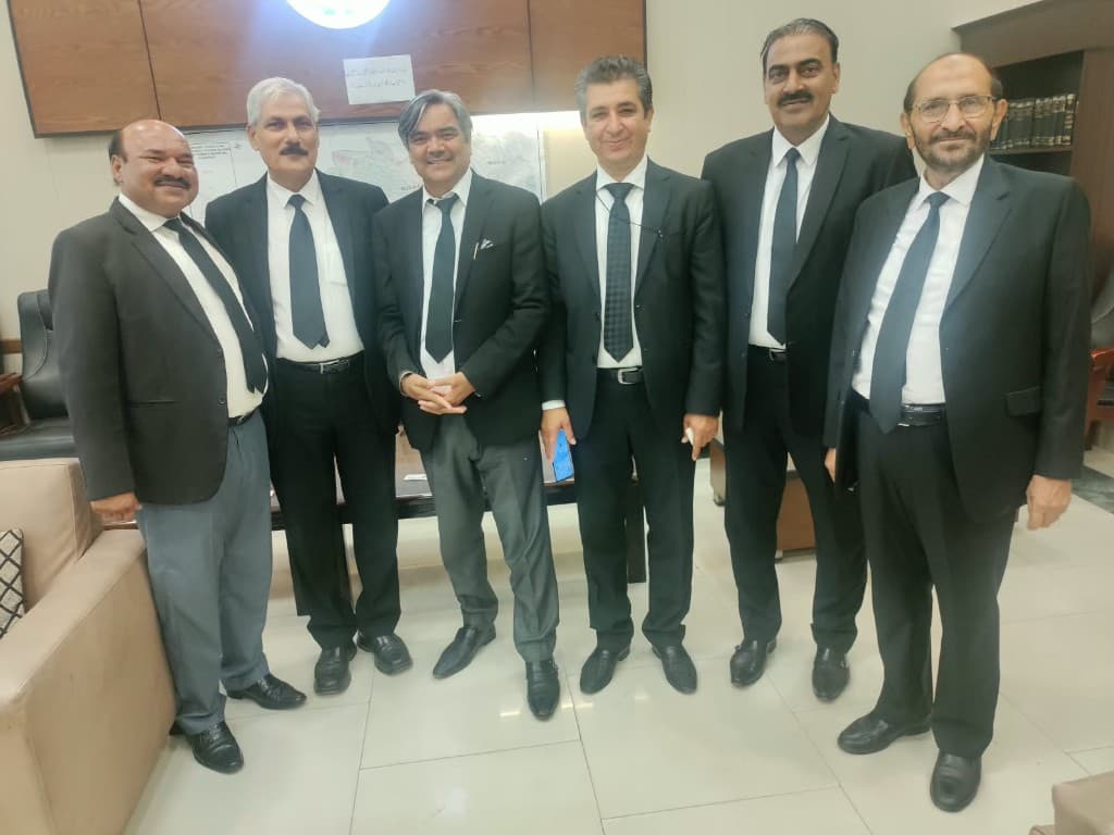Ch. M. Ashfaq Bhullar with colleagues at Bhullar International Law Company